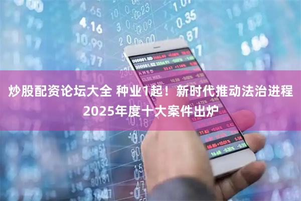炒股配资论坛大全 种业1起！新时代推动法治进程2025年度十大案件出炉