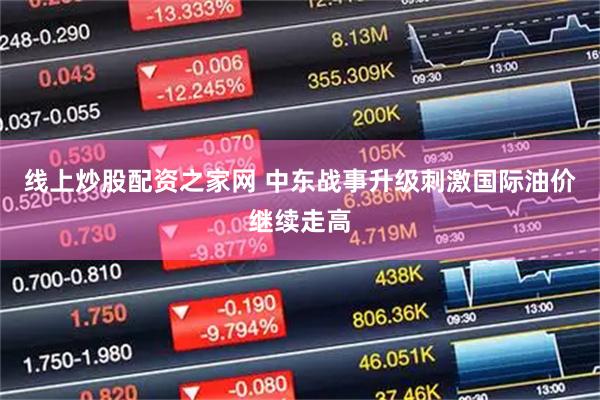 线上炒股配资之家网 中东战事升级刺激国际油价继续走高
